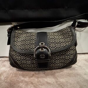 Coach Y2K Large Signature SoHo Shoulder Bag Dark Brown F10926